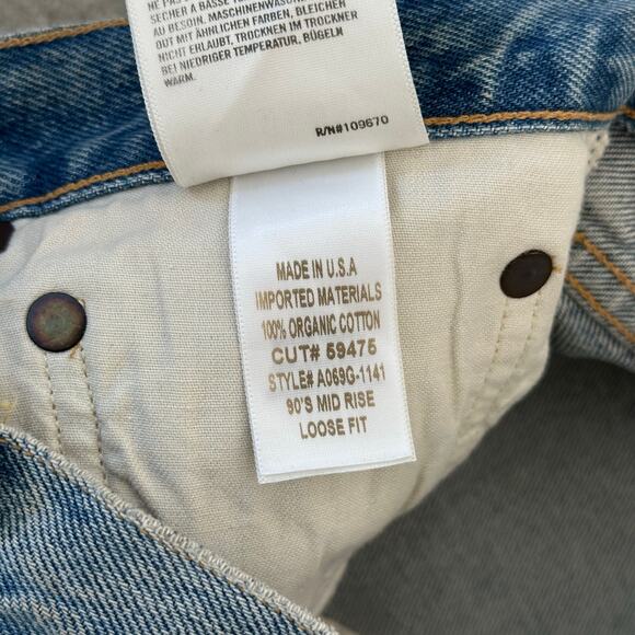 AGOLDE 90's Mid Rise Loose Fit Jeans in Unhinged NWT - Picture 10 of 12